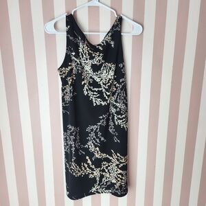 🏷Chic Black Floral Midi Dress